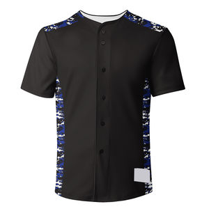 Maillots de baseball boutonnés 2026 en gros pour hommes, maillots de softball, chemises de baseball à manches courtes, service OEM personnalisé - Product Image 1