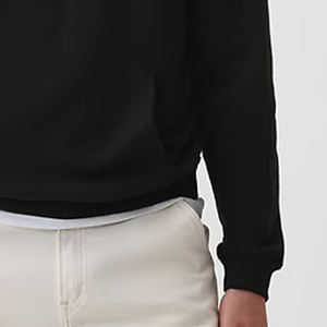 Sudadera con Capucha para Hombre, Corte Holgado, Color Sólido, Diseño Básico Informal con Bolsillos Tipo Canguro y Diseño de Logotipo Personalizable con Capucha 2026 - Product Image 4