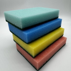 Casalina Extra Large Scourer Sponge Dish and Scrubber <b>Pad</b> <b>Cleaning</b> Scouring Sponges Pack Of 4 (1 piece size 14.5x10x2.7cm) - Product Image 4