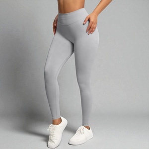 Wholesale Premium Fitness Wear Women Leggings with Breathable <b>Mesh</b> Panel 87% Nylon 13% Spandex Four-Way Stretch - Product Image 4