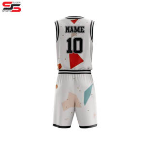 Uniforme de baloncesto de último estilo Uniforme de baloncesto de nuevo diseño Uniforme de baloncesto sin mangas Ropa deportiva - Product Image 2