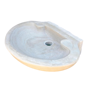 Lavabo de Mármol Tallado a Mano, Lavabo de Piedra Natural, Lavabo de Mármol Único para Baño - Product Image 1