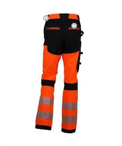 Pantalon de travail Cargo réfléchissant de sécurité de couleur fluorescente multi-poches pour hommes avertissement de travail personnalisé 2024 pantalons de sécurité pour hommes - Product Image 2