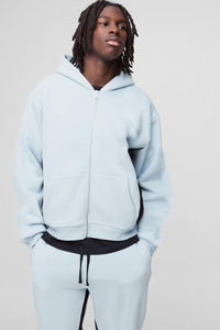 Conjunto Deportivo de Invierno para Hombre, Diseño Moderno y Personalizado, Pantalones Holgados 100% Algodón y Sudadera con Cremallera, Ropa Urbana - Product Image 3