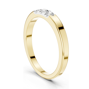 Bague en diamant de laboratoire 0,195 CT pour femme, clarté VVS-VS EF, disponible en or 18 carats, 14 carats, 10 carats et argent 925, rose, jaune, blanc - Product Image 6