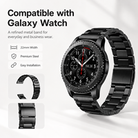 Bracelet de montre de luxe en acier inoxydable 304, 20mm 22mm, respirant, maillons en métal massif, bracelet universel de remplacement pour montre connectée