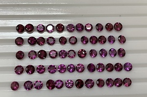 พลอยสีโรโดไลท์การ์เน็ตธรรมชาติทรงกลม5มม. พลอยหลวมปรับเทียบโดย Sadiya International - Product Image 4