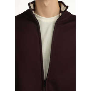 Pull en tricot à capuche pour homme, coupe classique MN-SWT-WS25-301 B, motif et logo imprimés, automne et printemps - Product Image 1