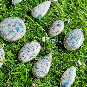 Cabochon de pierres précieuses de jaspe K2 de meilleure qualité pendentif en métal de pierre précieuse pendentif semi-fini - Product Image 3