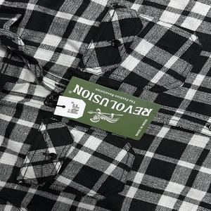 Venta al por mayor de camisas casuales para los niños de manga larga con patrón a cuadros característica de secado rápido y diseño de impresión en la espalda - Product Image 2