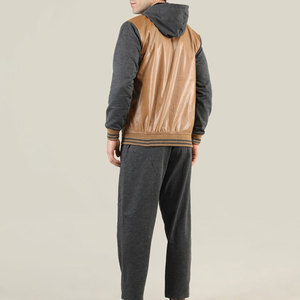 Ensemble pantalon de survêtement et sweat à capuche empilés 100% coton personnalisés de haute qualité unisexe Survêtements pour hommes avec motifs imprimés pour garçons - Product Image 4