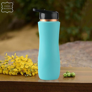 Última moda diseño personalizado botella de agua de cobre puro alto aislamiento térmico nueva botella de agua Ayurvédica último diseño de moda - Product Image 5