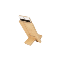 Support de téléphone promotionnel en bambou écologique, multifonctionnel, support de tablette de bureau, simple, portable, personnalisé