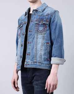 Chaqueta Vaquera de Lona Personalizada con Logotipo, Estilo Urbano, para Hombre, Servicio OEM, Resistente al Viento, Secado Rápido, la Mejor Calidad - Product Image 2