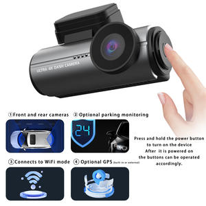 Camera hành trình ô tô hai ống kính, ghi hình 4K phía trước và 1080p phía sau, tích hợp Wifi hoặc GPS, hỗ trợ tầm nhìn ban đêm - Product Image 2