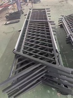 Panel de Cerca para Piscina de Hierro Moderno con Recubrimiento en Polvo, Impermeable, Fácil de Montar, para Entrada de Vehículos y Uso en Exteriores