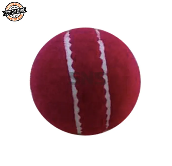 Balle de tennis en caoutchouc souple de haute qualité pour loisirs/jeux de plage Coupeur rond Couture Pro Balles de cricket d'Inde