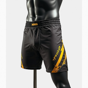 No Gi Jiu Jitsu Kimono Kimono de Jiu Jitsu MMA Fight <b>Shorts</b> with Customized Sublimated <b>Shorts</b> and Premium MMA Wear Design - Product Image 1