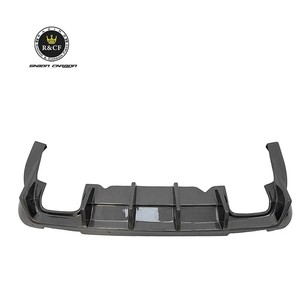 Grande pinna stile fibra di carbonio paraurti posteriore labbro diffusore per schivare Challenger Hellcat 2015 a 2019 - Product Image 1