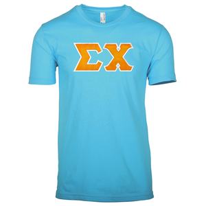 Camiseta Sigma Chi Titlists de Alta Calidad con Letras Griegas de Hermandad, Talla Grande para Mujer, Ropa de Hermandad Universitaria - Product Image 1
