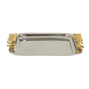 Plateau de service à poignée d'étoile de mer bleue antique plateau décoratif en aluminium recyclé fabriqué à la main pour la décoration de la maison à prix d'usine - Product Image 5