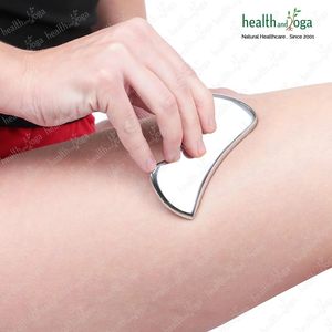 HealthAndYoga SteloLift Acier Guasha pour Massage Sculptant Le Visage B Forme Précision Bio Outil De Levage Fabrication Indienne Originale - Product Image 2