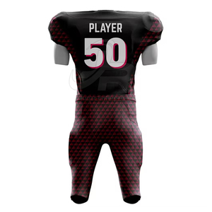 Maillots et pantalons de football américains sur mesure en gros, dernier style américain, design personnalisé, uniforme de football américain à séchage rapide - Product Image 3