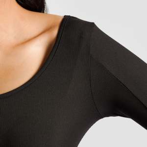 Combinaison noire Asanafit à taille haute pour le yoga, respirante - Product Image 6