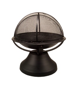 Chauffage de jardin en fer noir de grande taille avec écran d'étincelles pour la maison, le jardin, le salon, le bureau et l'extérieur. - Product Image 2