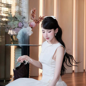 Robe de soirée formelle sans manches en tulle brodé de dentelle, vente en gros d'usine pour femmes - Product Image 1