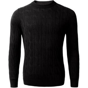Nouveau pull en tricot décontracté hommes col rond hauts en tricot décontracté pull de couleur unie pull de haute qualité - Product Image 4