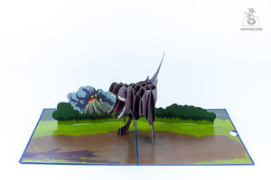 Cartes de voeux en papier de couleur foncée 3D Pop up Animals du Vietnam Cartes-cadeaux artisanales pour les festivals Artisanat en papier unique - Product Image 3