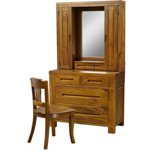 Mueble de Baño Moderno Clásico de Madera de Teca |   Con 7 Cajones y 2 Puertas para un Almacenamiento Infinito, Elaborado en Madera Maciza Atemporal para Dormitorio - Product Image 2