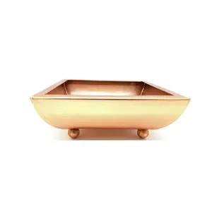 Plateau en métal artisanal élégant pour les maisons de designers, les événements de mariage, les buffets, utilisation écologique, matériau PP sûr - Product Image 2