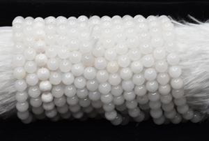 Cuentas Sueltas de Ágata Blanca Semipreciosa de 8mm, Redondas, para Joyería y Meditación, a Precio de Mayoreo - Product Image 6