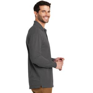 Polo informal para hombre, camiseta de golf de manga larga con logotipo personalizado para deportes de ocio al aire libre - Product Image 6