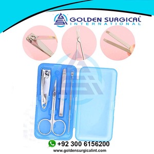 Set Portátil de Manicura y Pedicura, Herramientas de Acero Inoxidable, Incluye Limpiador de Oídos, Tijeras para Cejas, Cortaúñas, Pinzas, Mini Color - Product Image 5