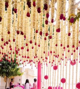 Romantique Fleur De Luxe Mariage Mandap Décoration Floral Plafond Décor Fête D'anniversaire Douche Nuptiale Événement Haldi Mehndi Festival - Product Image 5