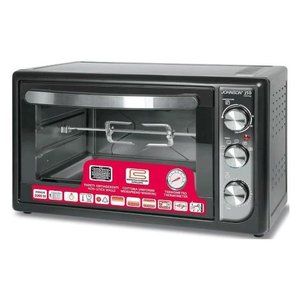 Four électrique Johnson série J50 2000W avec rôtissoire, capacité 50L, noir et argent - Product Image 1
