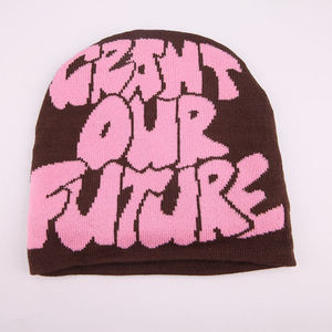 100% Acrylic Jacquard <b>Beanie</b> Unisex Winter Custom Knitted Cuffed <b>Pom</b> <b>Pom</b> Hat 3D Embroidery Digital Printed-High Quality Unisex - Product Image 5