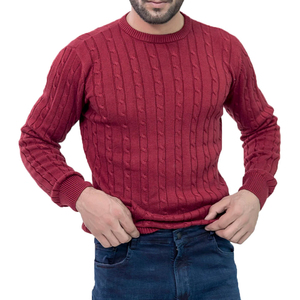 Pull en tricot de haute qualité pour hommes et femmes, 100% coton, polaire, chaud, décontracté, extérieur, hiver, OEM personnalisable - Product Image 1