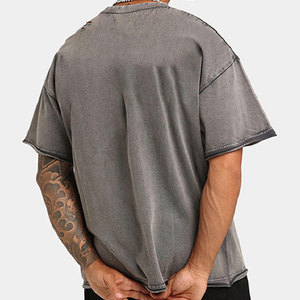 T-shirts Homme Oversize de Haute Qualité Très Vendus, Tissu Respirant en Polyester/Coton Écologique, Options Personnalisables, Vente en Gros - Product Image 4