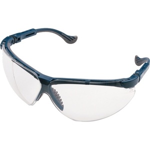 Eye Protection Safety <b>Glasses</b> XC EN 166-1FT Blue Temples Clear <b>Polycarbonate</b> Lenses by Honeywell - Product Image 1
