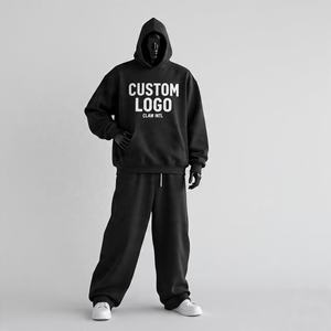 Streetwear pour hommes survêtement survêtement survêtement à fermeture éclair pour hommes deux pièces Jogger Flare ensembles de pantalons baggy ensemble de survêtement - Product Image 1