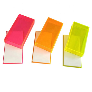 Custom lash palette acrylic lash <b>tile</b> with <b>cover</b> eyelash pallet <b>tile</b> with magnet lash plate organizer box - Product Image 5