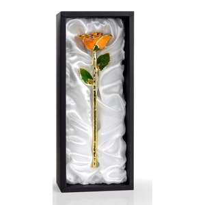 Hot Selling Home Wedding Parties Decorative 24k Gold Dipped Real <b>Rose</b> Antique Design Decorative 24 Karat Gold <b>Rose</b> Best Price - Product Image 4