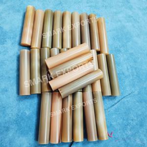 Rouleau de corne de bœuf écologique poli pour manches de couteaux et tampons de sceau, artisanat fait main d'Inde - Product Image 2