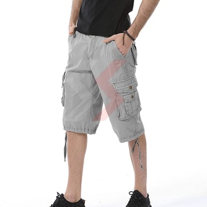 2025 cintura elástica OEM bolsillos Cargo pantalones cortos para hombres al por mayor de alta calidad precio razonable logotipo personalizado y tamaño OEM - Product Image 3
