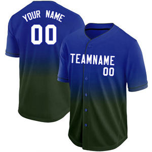Maillot de baseball personnalisé en gros pour équipe, sublimation nom/numéro, 100 % polyester, séchage rapide, boutons recouverts, tenue d'entraînement - Product Image 5