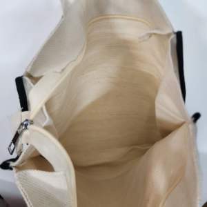 Sac de Shopping Fourre-Tout Personnalisé en Toile de Jute et Coton Ciré Réutilisable pour Femme-pour Bureau, Plage, Mariage, Épicerie - Product Image 3